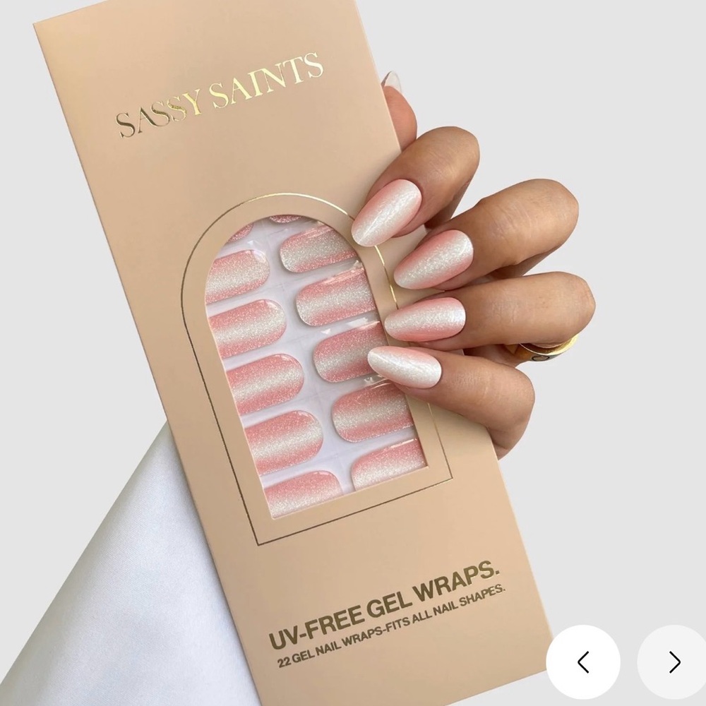 New Sassy Saints UV-Free Gel Wraps, Silk Finish